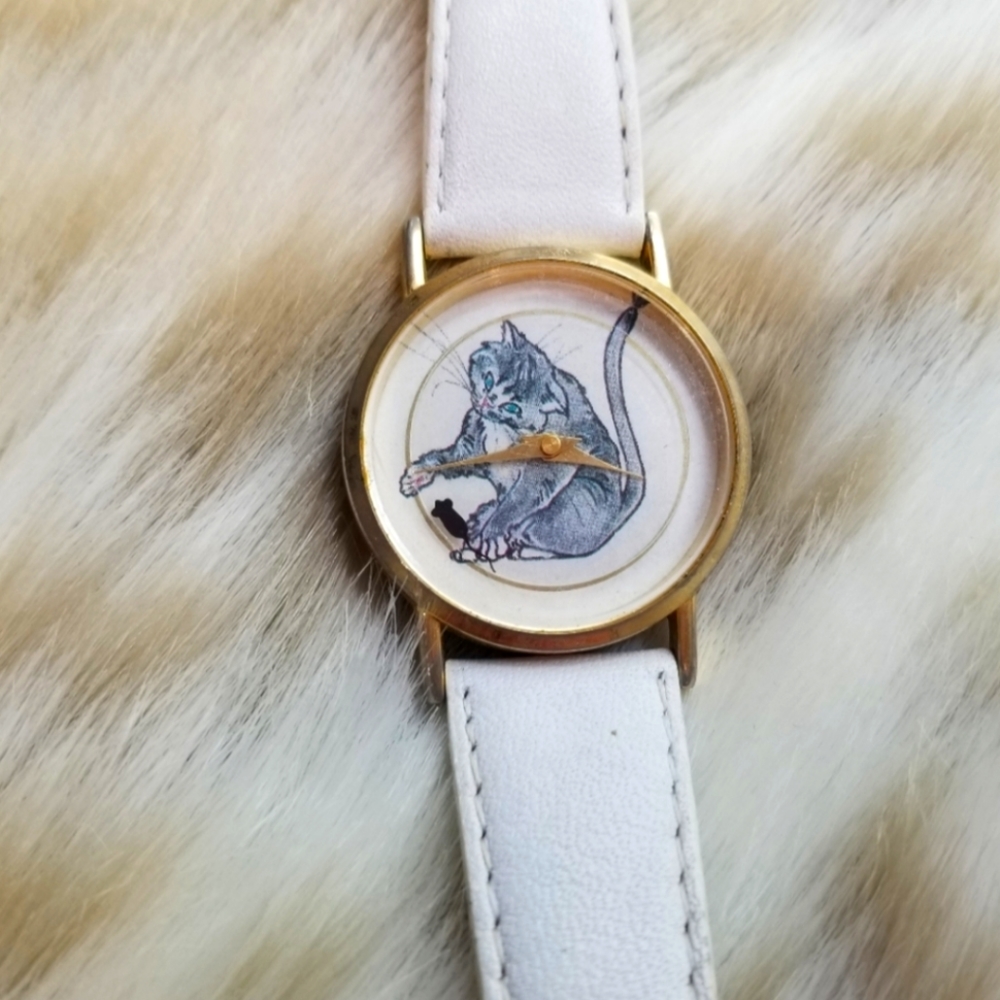 Vintage Cat & Mouse Watch